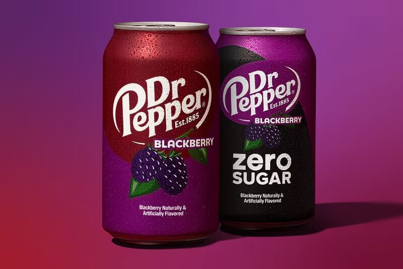 «Dr Pepper Blackberry» — Dr Pepper выпустил новый вкус с ежевикой